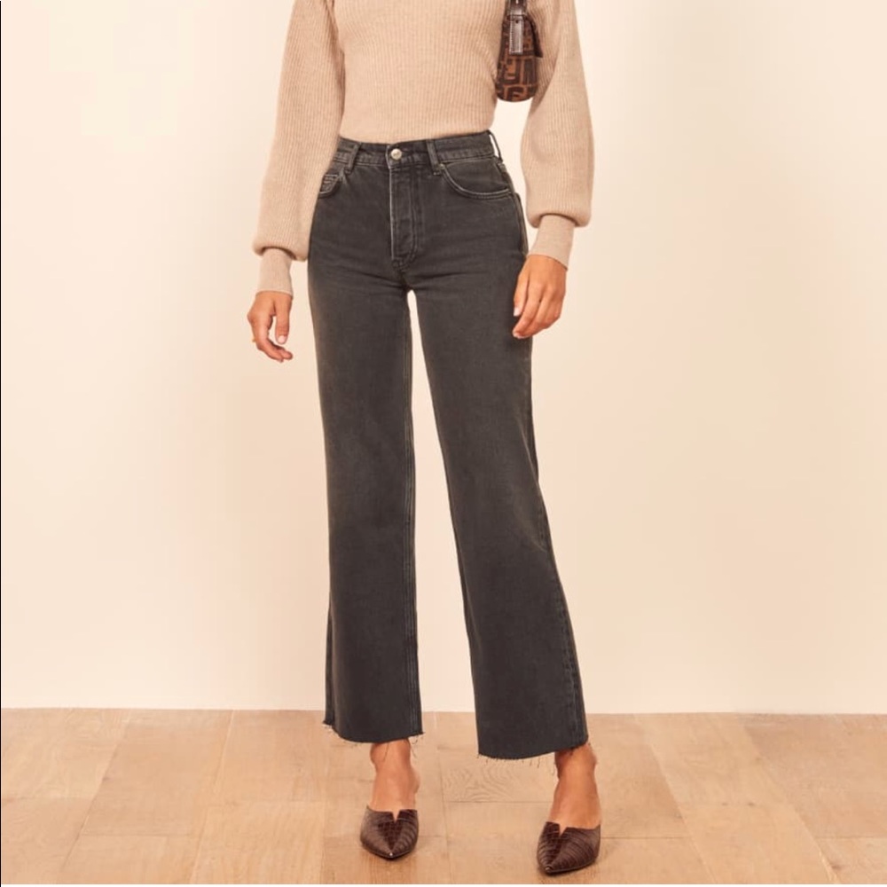 NWT. Reformation wide leg jeans